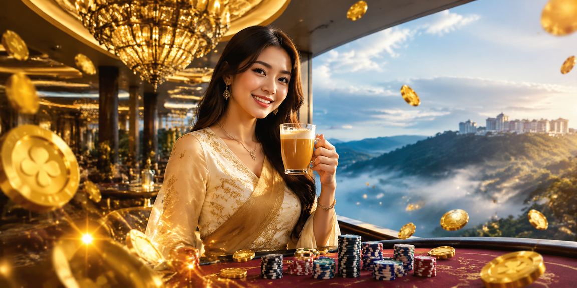 Suasana permainan poker dalam talian di Genting Highlands melalui platform spinngo Malaysia